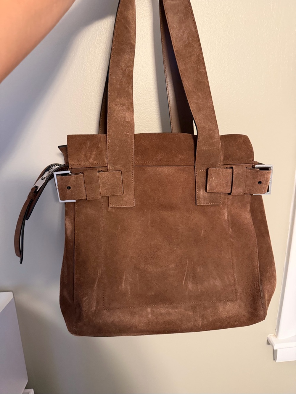 All Saints Perez suede tote bag - Picture 8 of 8
